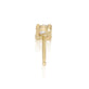Stone and Strand 14K Yellow Gold Rosecut Diamond Stud Rear Image