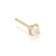 Stone and Strand 14K Yellow Gold Rosecut Diamond Stud Side Image