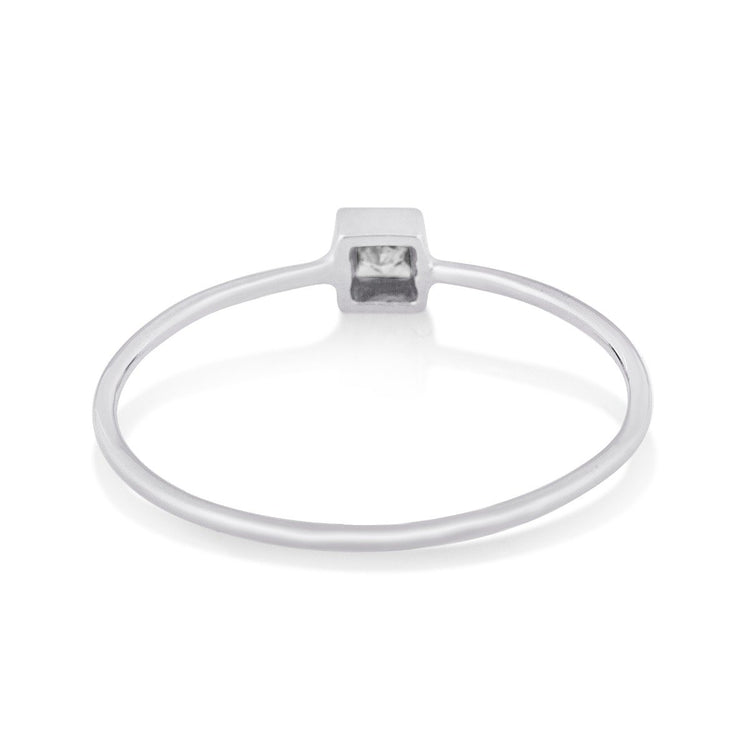 TIny Princess Diamond Ring - STONE AND STRAND