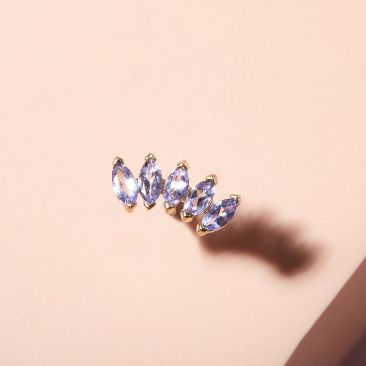 Tanzanite Tiara Stud