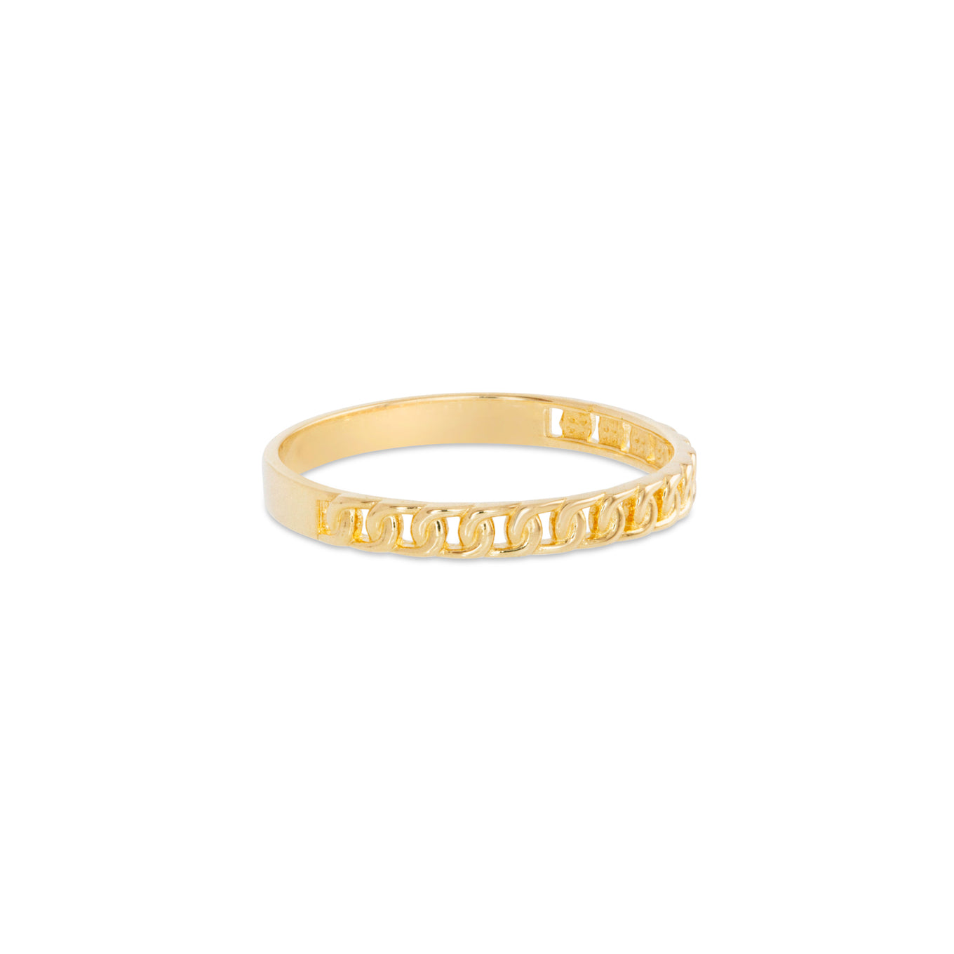 Gold Linked Ring – STONE AND STRAND