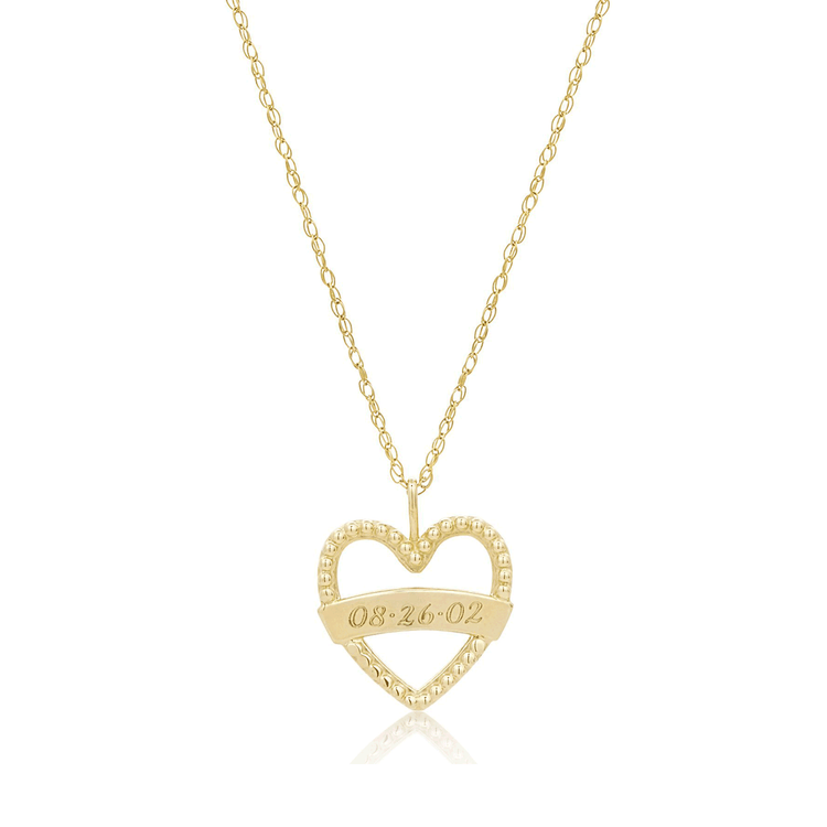 Heart On Your Sleeve Banner Necklace