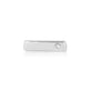White Gold Medium Bar Stud Earring with Diamond