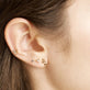 White Topaz Triad Piercing Earring