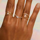 Circle Gold Chain Link Ring