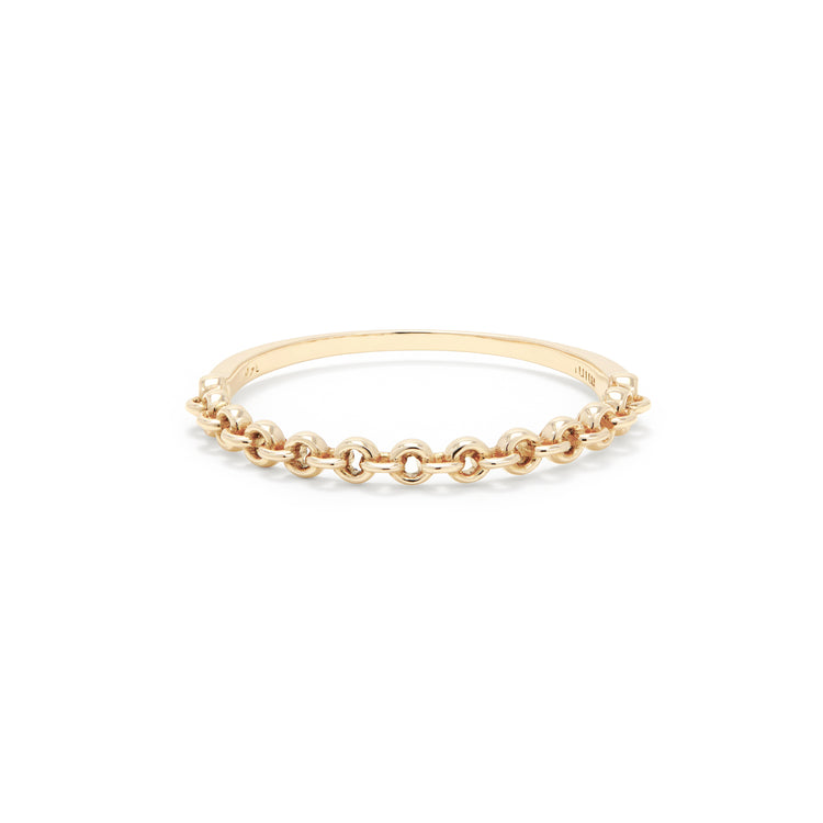 Circle Gold Chain Link Ring