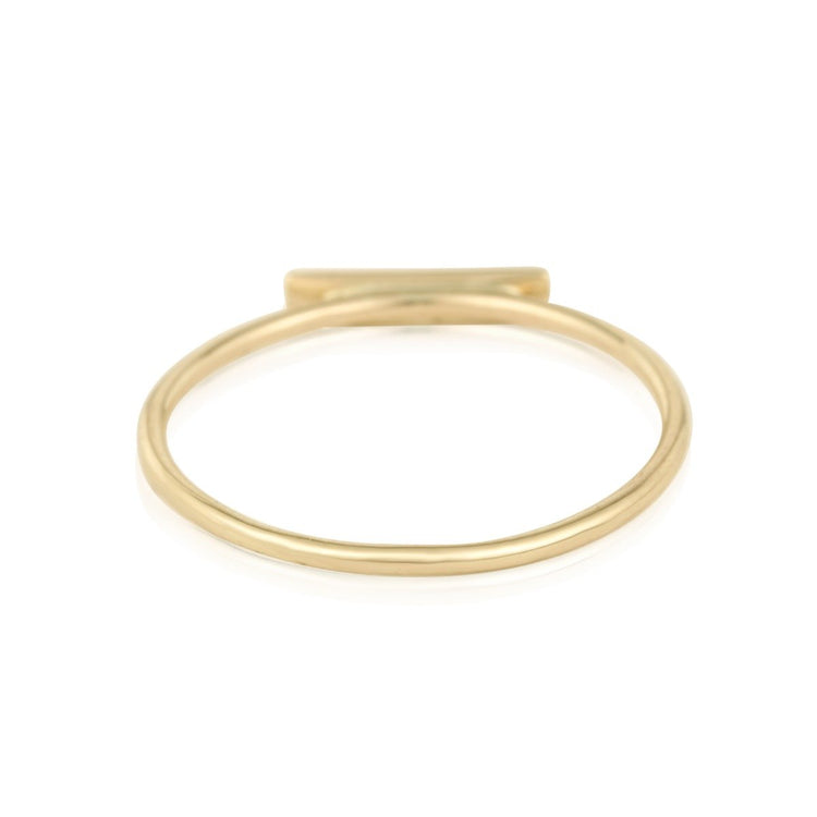 Mama Bar Ring with Diamond - STONE AND STRAND