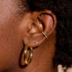 Small Hollow Hoop Earrings